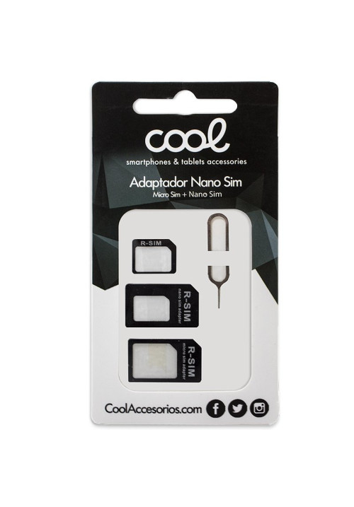 Adaptador COOL (2 en 1) Nano Sim Conversión Micro Sim / SIM