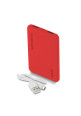 Bateria Externa Power Bank 5000 mAh COOL Leather Rojo