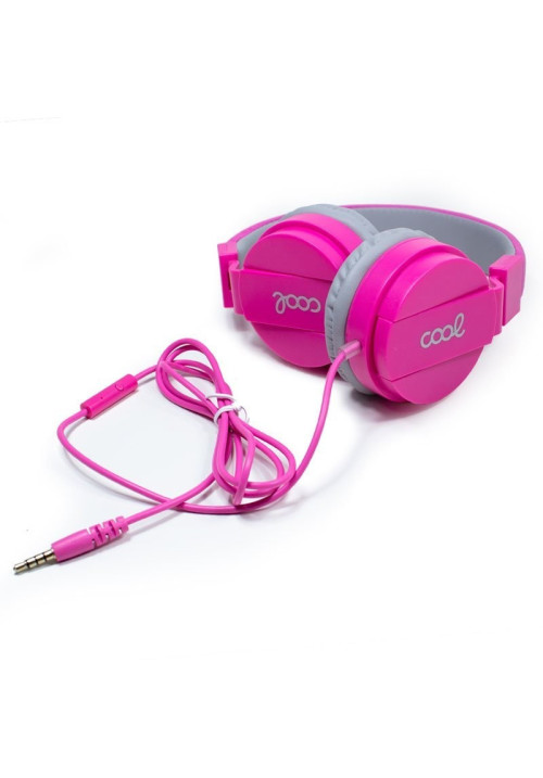 COOL AURICULARES MICROFONO ROSA