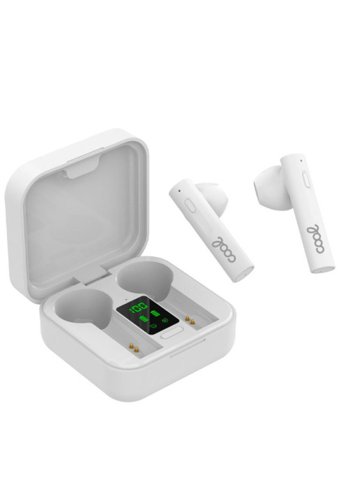 Auriculares Stereo Bluetooth Earbuds Inalámbricos TWS COOL Solar Blanco